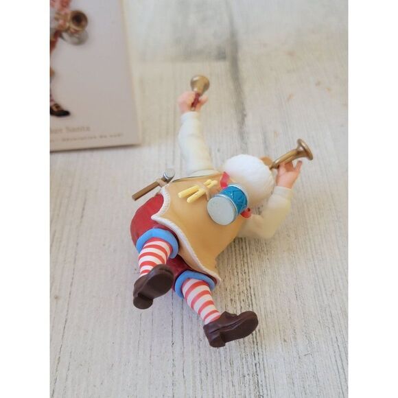 Hallmark Toymaker Santa 2010 ornament Xmas trumpet bell - Picture 6 of 6